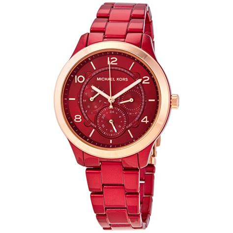 red michael kors watch